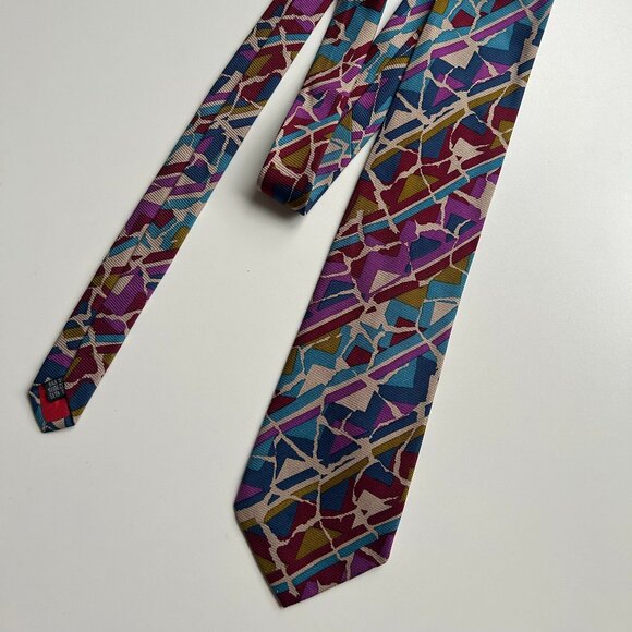 90s MISSONI Silk Tie - Picture 1 of 3